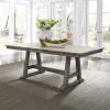 Liberty Furniture 62-CD-6TRS Liberty Furniture 62-CD-6TRS Lindsey Farm - 6 Piece Trestle Table Set - Gray & Sandstone