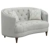 CoasterElevations 505641-S2 Avonlea - 2 Piece Upholstered Sloped Arm Sofa Set Fabric - Gray