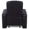 CoasterEssence 600001-S4B Cyrus - 5 Piece Upholstered Home Theater Seating - Black