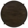 Coaster Fine Furniture 708288 Cota - Round Solid Wood Coffee Table - Dark Brown