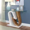 Furniture of America FOA4748S-TABLE Batam - Sofa Table - White / Natural Tone