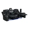 New Classic U1769V-30P2-BLK New Classic U1769V-30P2-BLK Orion II - Sofa With Power Headrest & Footrest - Black