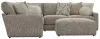 Jackson Furniture Industries 3145/63/59/73/28-28 Jackson Furniture Industries 3145/63/59/73/28-28 Turner - 3 Piece Sectional With Cocktail Ottoman - Mushroom