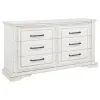 Coaster Fine Furniture 215873 Mckinney - 6-Drawer Bedroom Dresser Cabinet - Vintage White