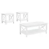 Coaster Fine Furniture 722088-S3 Skyview - 3 Piece Rectangular Lift Top Coffee Table Set - White
