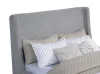 Coaster Fine Furniture 315928Q Rennes - Upholstered Queen Wingback Platform Bed - Gray