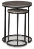 Ashley Furniture A4000231 Briarsboro - Accent Table Set (Set of 2) - Black / Gray
