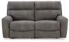Ashley Furniture 61003S1 Ashley Furniture 61003S1 Next-Gen Durapella - 2-Piece Power Reclining Sectional Loveseat - Slate