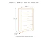 Ashley Furniture B070/31/36/46/71/96 Culverbach - 5 Pc. - Dresser, Mirror, Chest, Queen Panel Bed - Gray