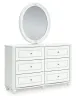 Ashley Furniture PCB1819B2 Ashley Furniture PCB1819B2 Kozlani - Dresser And Mirror - White
