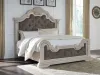 Ashley Furniture PCB948B5 Ashley Furniture PCB948B5 Bruchandi - California King Upholstered Panel Bed - Antique White