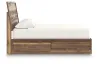 Ashley Furniture PCB3367B14 Chirason - King Panel Bed With Storage - Brown