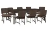 Pulaski Furniture P419240-KIT13 Pulaski Furniture P419240-KIT13 Modern Mosaic - Leg Dining Table With 8 Side Chairs - Brown