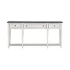 Liberty Furniture 417-AT72 Allyson Park - Hall Table - Wirebrushed White / Charcoal