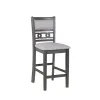 New Classic D1701-22-GRY Gia - Counter Chairs (Set of 2) - Gray