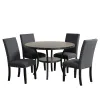 New Classic D162G-DT-GRY Crispin - Round Dining Table - Gray