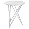 CoasterEveryday 183526 Bexter - Round Faux Marble Bistro Bar Table - Chrome
