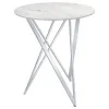 CoasterEveryday 183526 Bexter - Round Faux Marble Bistro Bar Table - Chrome
