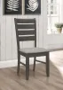 CoasterEveryday 102722GRY Dalila - Wood Dining Side Chair (Set of 2) - Dark Gray