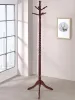 CoasterEveryday 3058 Riona - 6 Hook Freestanding Wood Coat Rack Hat Hanger - Merlot