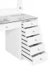 CoasterEssence 931143 Acena - 7-Drawer Vanity Set With Lighting - White High Gloss