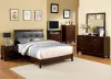 Furniture of America CM7068EK-BED Enrico - Eastern King Bed - Brown Cherry