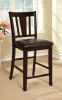 Furniture of America CM3325PC-2PK Bridgette - Counter Height Chair (Set of 2) - Espresso