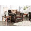 Furniture of America SM6106N-CH Franklin - Chair - Dark Brown / Tan