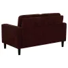 Coaster Fine Furniture 511212 Ruth - Fabric Upholstered Track Arm Loveseat - Rust Red