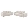 Coaster Fine Furniture 504955-S2 Burnett - 2 Piece Chenille Upholstered Sofa Set - Ivory