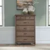 Liberty Furniture 866-BR41 Hickory Grove - 6 Drawer Chest - Heirloom Brown