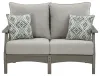 Ashley Furniture P802-835 Visola - Loveseat w/Cushion - Gray