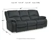 Ashley Furniture 7650488 Draycoll - Reclining Sofa - Dark Gray