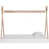 Ashley Furniture EB1221-121 Ashley Furniture EB1221-121 Piperton - Twin Tent Complete Bed in Box - Brown / White