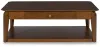 Ashley Furniture T596-1 Trenmour - Rectangular Cocktail Table - Medium Brown