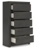 Ashley Furniture PCB3370-46 Fraluna - Five Drawer Chest - Charcoal