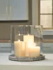 Ashley Furniture A2000847 Ashley Furniture A2000847 Saskia - Candle Holder - Clear / Beige