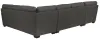 Jackson Furniture Industries 5473/72/30/75-58 Jackson Furniture Industries 5473/72/30/75-58 Crawford - 3 Piece Sectional With LSF Chaise And 10 Included Accent Pillows - Dark Gray