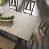 Liberty Furniture 62-CD-5TRS Liberty Furniture 62-CD-5TRS Lindsey Farm - 5 Piece Trestle Table Set - Gray & Sandstone