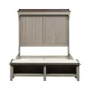 Liberty Furniture 457-BR-QMS Liberty Furniture 457-BR-QMS Ivy Hollow - Queen Mantle Storage Bed - Weathered Linen / Dusty Taupe