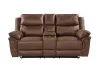 New Classic U5985-25P1-BRN Ryland - Console Loveseat With Power Footrest - Brown