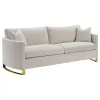 CoasterElevations 508821-S2 Corliss - 2 Piece Upholstered Arched Arm Sofa Set - Beige