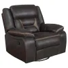 CoasterEveryday 651354-S3 Greer - 3 Piece Upholstered Reclining Sofa Set - Brown