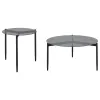 Coaster Fine Furniture 710168-S2 Rosalie - 2 Piece Round Coffee And End Table Set - Gray