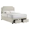 Intercon UB-BR-TRPFUL-BGE-C Tropic - Full Storage Bed - Beige