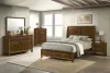 New Classic 00-B0182-35C New Classic 00-B0182-35C Ballard - 5/0 Queen 5 Piece Bedroom Set (Bed, Dresser, Mirror, Chest, Nightstand) - Brown