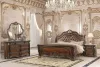 New Classic 00-2477-24N New Classic 00-2477-24N Bella Notte - 6/0 Western King 4 Piece Set (Padded Sleigh Bed, Dresser, Mirror, Nightstand) - Cherry
