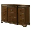 Coaster Fine Furniture 205303 Garland - 11-Drawer Bedroom Dresser Cabinet - Brown Cherry