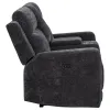 Coaster Fine Furniture 610155P Kennett - Chenille Upholstered Power Reclining Loveseat - Dark Gray