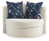 Ashley Furniture 3370644 Padova - Swivel Accent Chair - Ivory